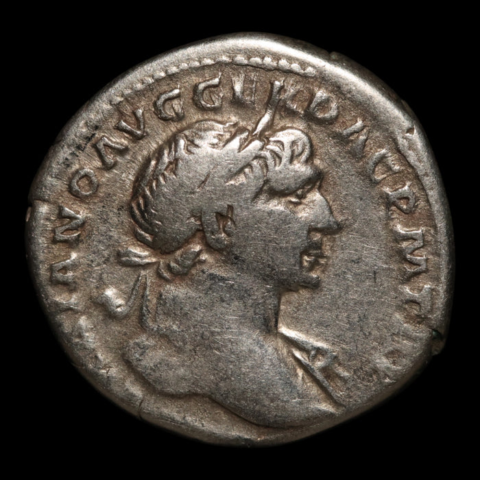 Rome, Emperor Trajan, AR Denarius, Pax (Goddess of Peace) - 103 to 111 CE - Roman Empire