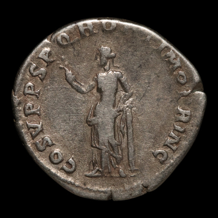 Rome, Emperor Trajan, AR Denarius, Pax (Goddess of Peace) - 103 to 111 CE - Roman Empire