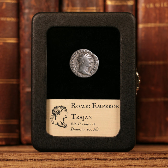Rome, Emperor Trajan, AR Denarius, Victory Reverse - 100 CE - Roman Empire