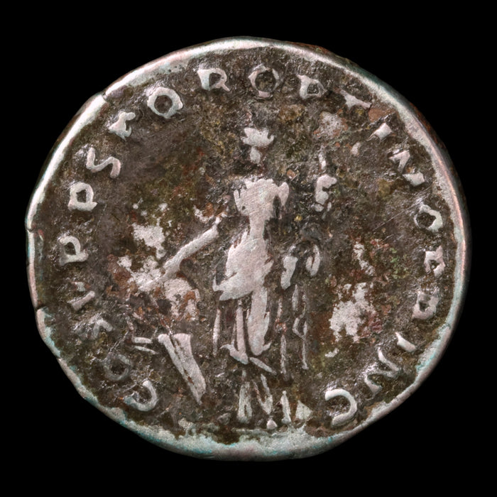 Rome, Emperor Trajan, Denarius, Fortuna (Goddess of Fortune) - 103 to 111 CE - Roman Empire