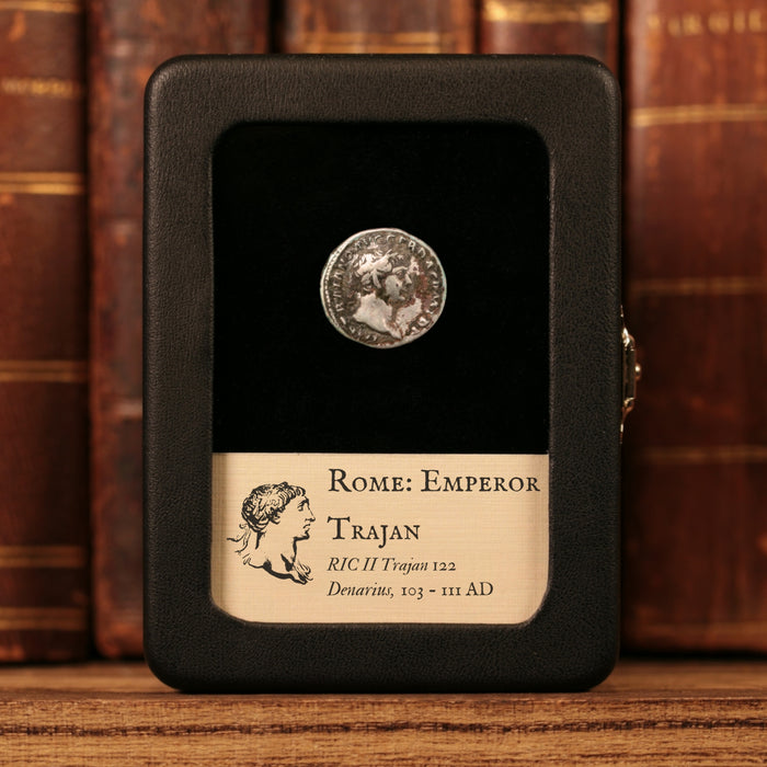 Rome, Emperor Trajan, Denarius, Fortuna (Goddess of Fortune) - 103 to 111 CE - Roman Empire