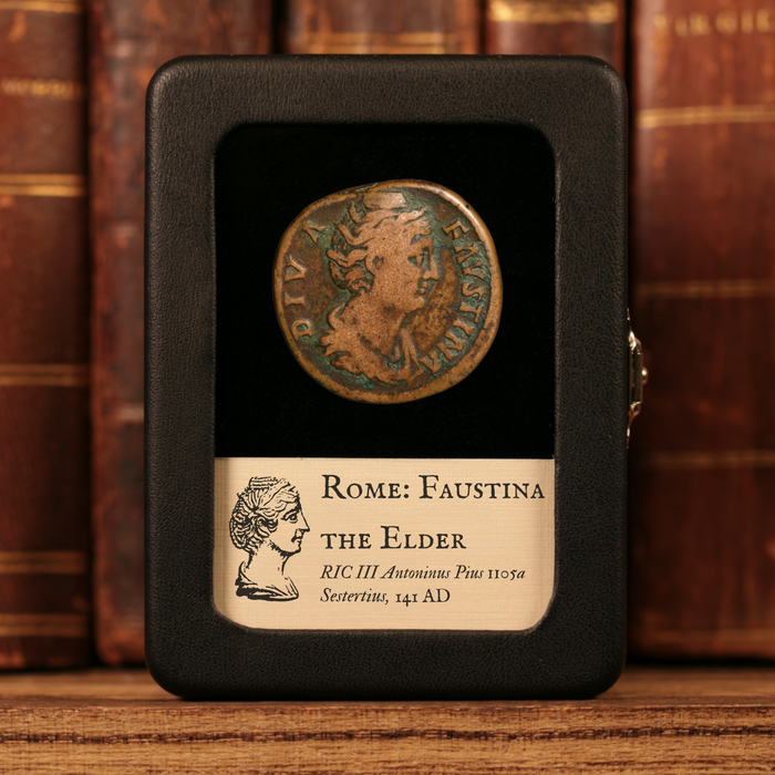 Rome, Faustina the Elder, Large AE Sestertius, Aeternitas (Eternity) - 141 CE - Roman Empire