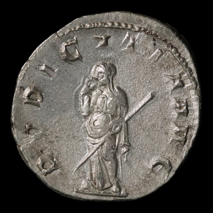 Rome, Herennia Etruscilla, Antoninianus, Pudicitia (Deity of Modesty) - 249 to 251 CE - Roman Empire