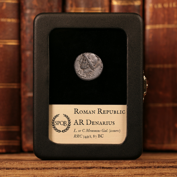 Rome, L. or C Memmius Gal, AR Denarius, Jupiter, Venus, & Cupid - 87 BCE - Roman Republic