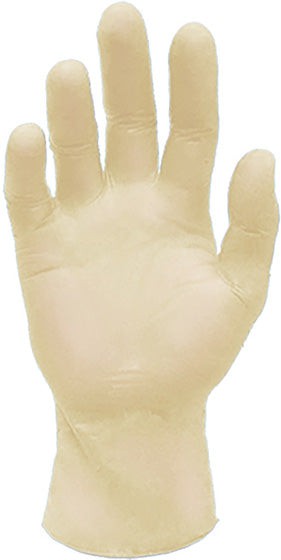 RONCO - Tan Latex Powder-Free Exam Gloves, Medium, 100/Box - 839