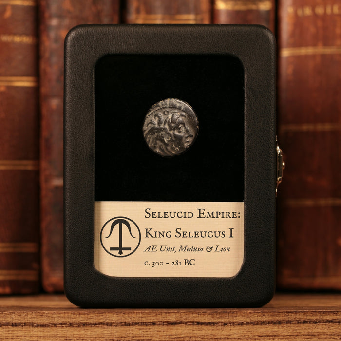 Seleucid Empire, Seleucus I Nicator, AE Unit, Medusa & Lion - c. 300 to 281 BCE - Greek World