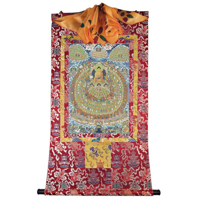 Shakyamuni Image - Tibetan thangka painting, view 7