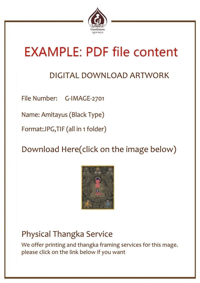 Shakyamunia Buddha Image - Tibetan thangka painting, view 6