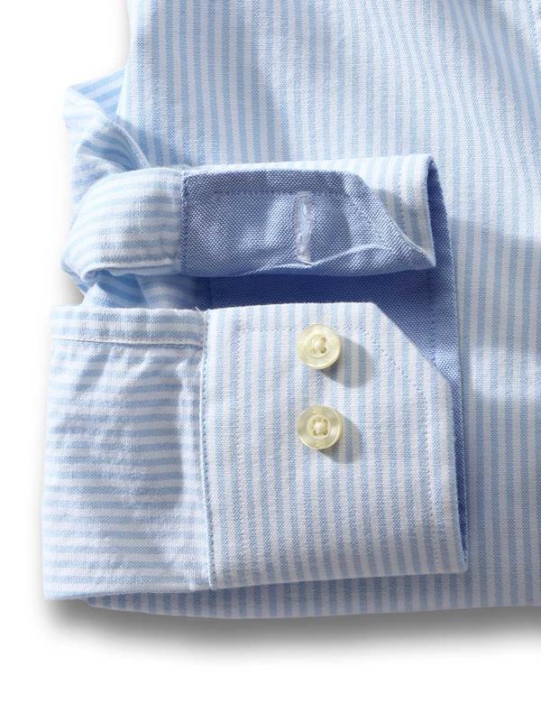 Sidari Sky Striped Full sleeve single cuff   Cotton Shirt