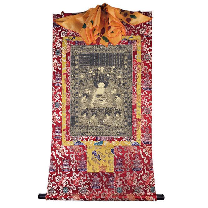 sikhina Buddha Image - Tibetan thangka painting, view 7