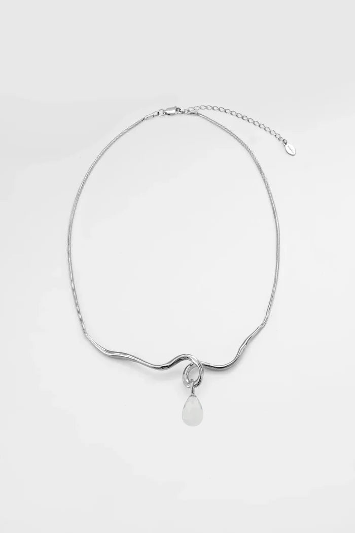 Silver Maeva Drop Necklace