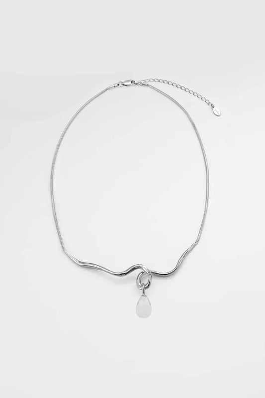 Silver Maeva Drop Necklace