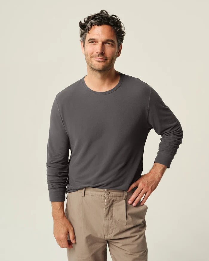 Slate LS Crepe Tee