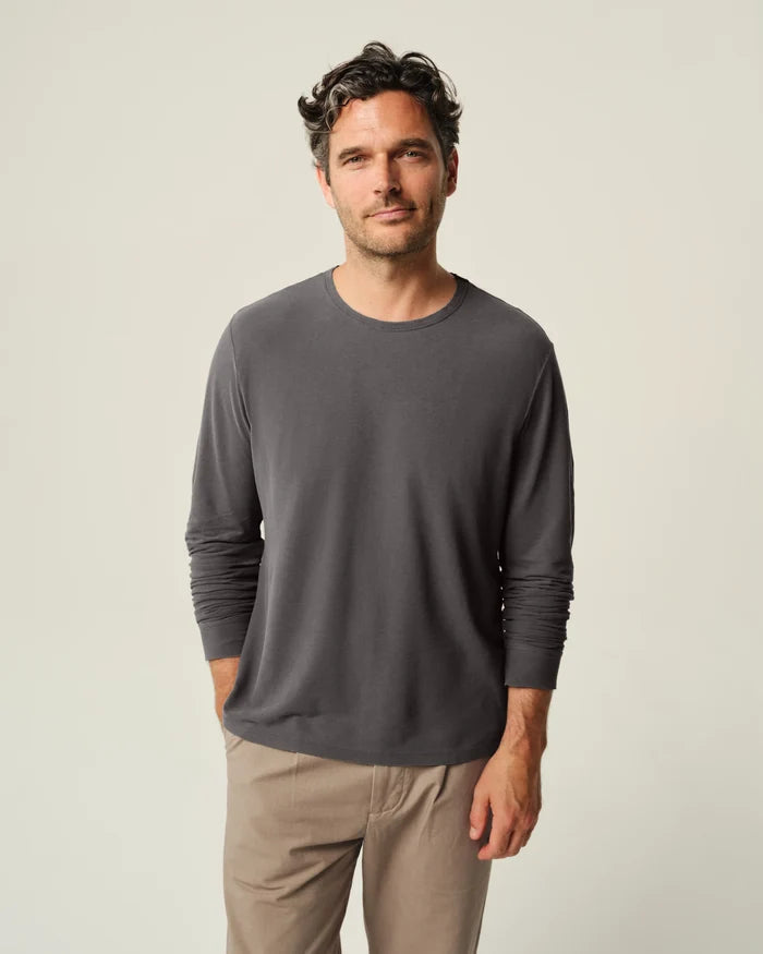 Slate LS Crepe Tee