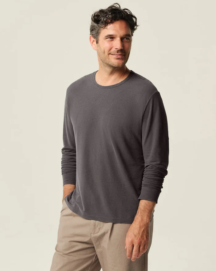 Slate LS Crepe Tee
