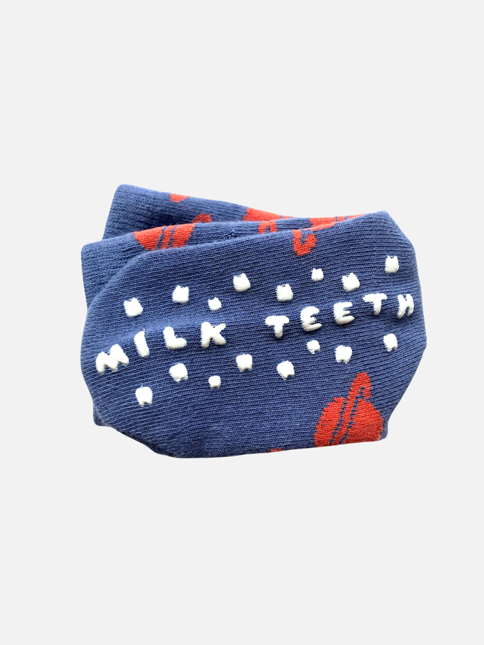 Slate Spacecamp Baby Grip Socks