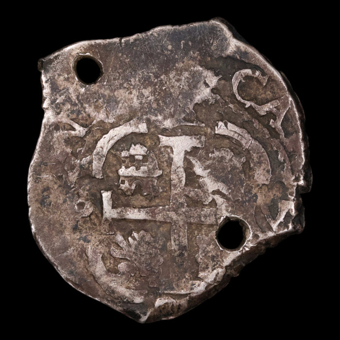Spanish 2 Reales, Bolivia Mint, Silver Cob Coin - 1689 - Spanish Empire
