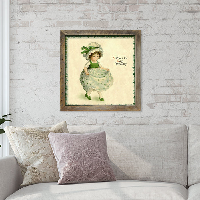 St. Patrick's Day Greetings Girl