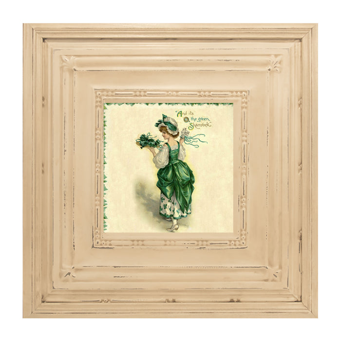 St. Patrick's Day Lady with Tray