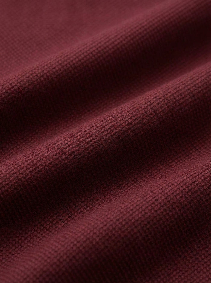 Starka Dobby Garment Dyed Maroon Full Sleeve Tailored Fit Casual Cotton Shirt