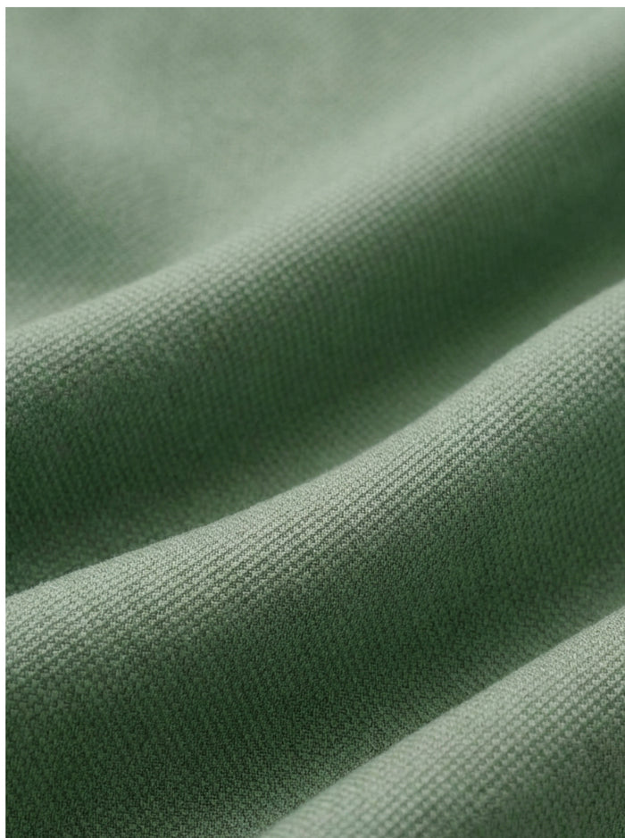 Starka Dobby Garment Dyed Olive Full Sleeve Tailored Fit Casual Cotton Shirt