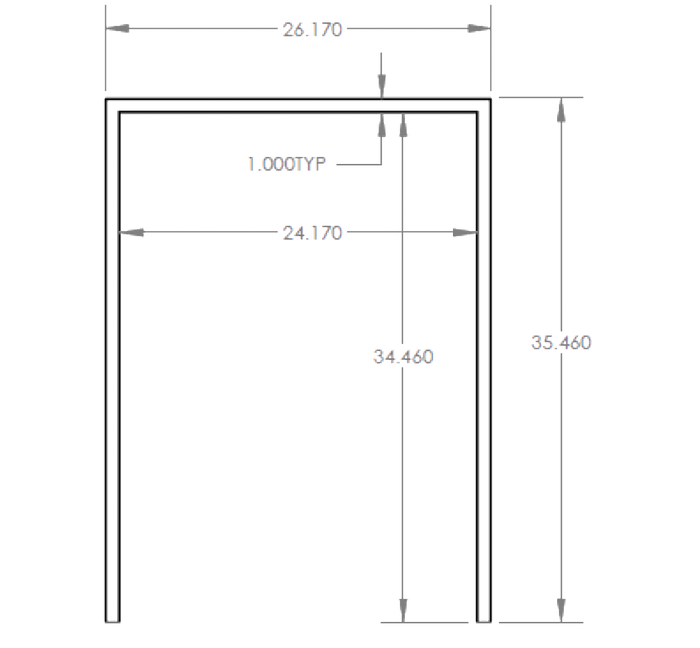Summerset RTK-24LG Kegerator Trim Kit - front view