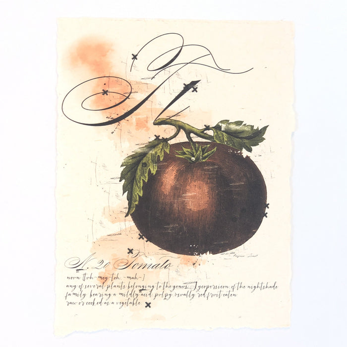 "T" Artisan Alphabet Print