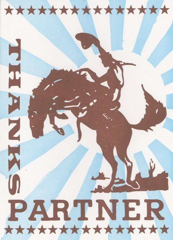 Thanks Partner Boxed Cards | Pack of 8 | Hatch Show Print
