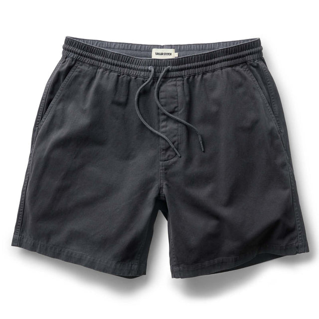 The Apres Short | Organic Faded Black Foundation Twill | Taylor Stitch