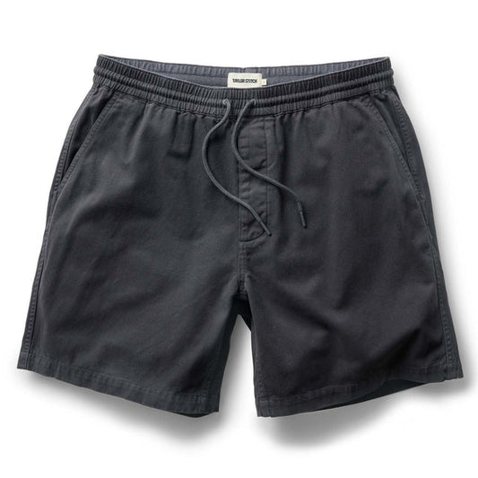 The Apres Short | Organic Faded Black Foundation Twill | Taylor Stitch