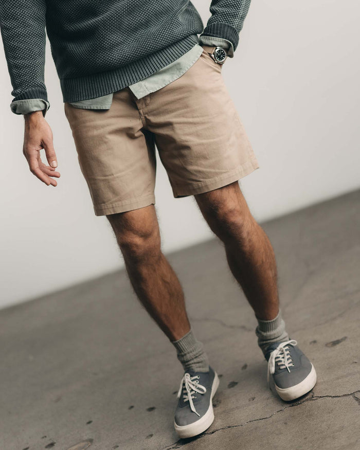 The Foundation Short | Organic Khaki | Taylor Stitch