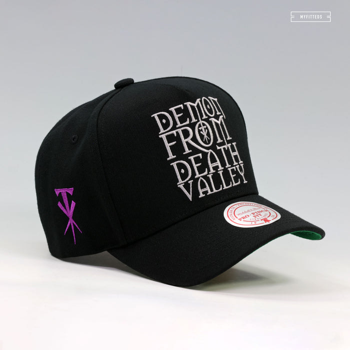 THE UNDERTAKER DEMON FROM DEATH VALLEY WWE PRO PINCH MITCHELL & NESS SNAPBACK