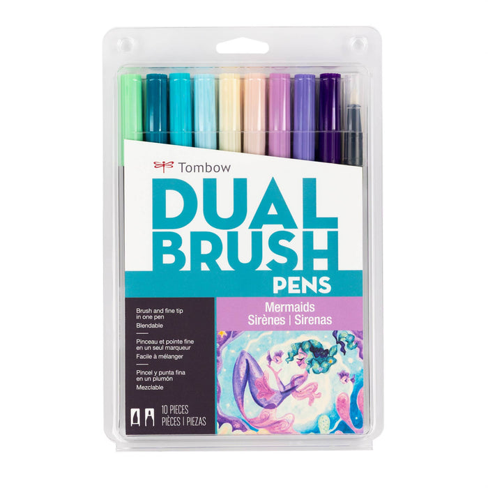 Tombow - Dual Brush Pen Art Markers - Mermaids Set