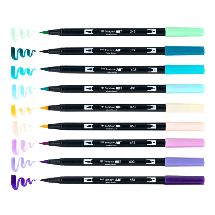 Tombow - Dual Brush Pen Art Markers - Mermaids Set