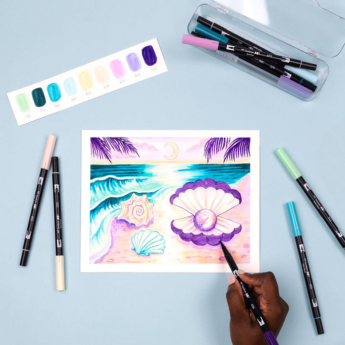 Tombow - Dual Brush Pen Art Markers - Mermaids Set