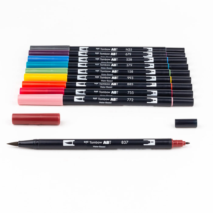Tombow - Dual Brush Pen Art Markers - Nineties Set - 10 Pack