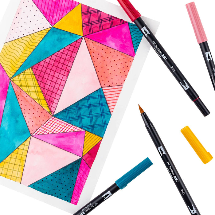 Tombow - Dual Brush Pen Art Markers - Nineties Set - 10 Pack