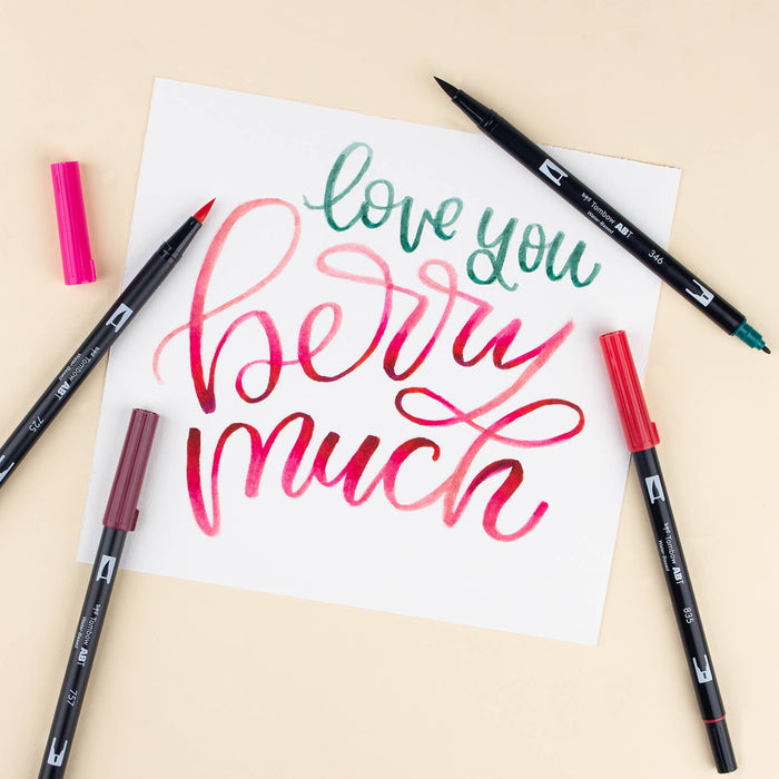 Tombow - Dual Brush Pen Art Markers - Very Berry Set - 6 Pack