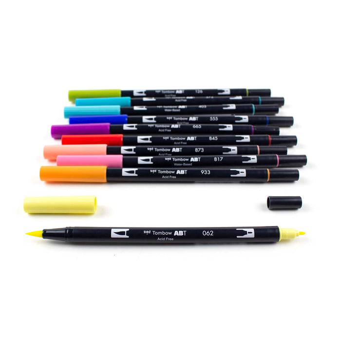 Tombow - Dual Brush Pen Art Markers: Retro Set - 10 Pack