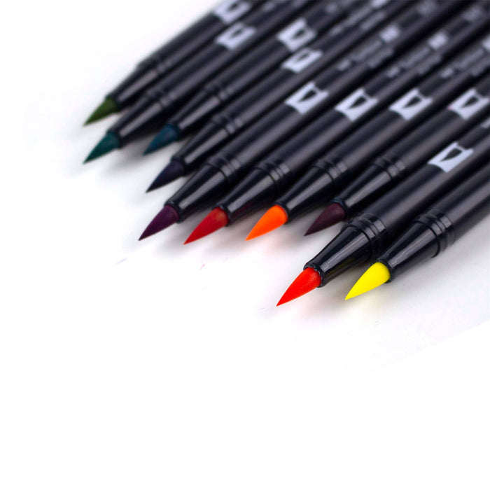 Tombow - Dual Brush Pen Art Markers: Retro Set - 10 Pack
