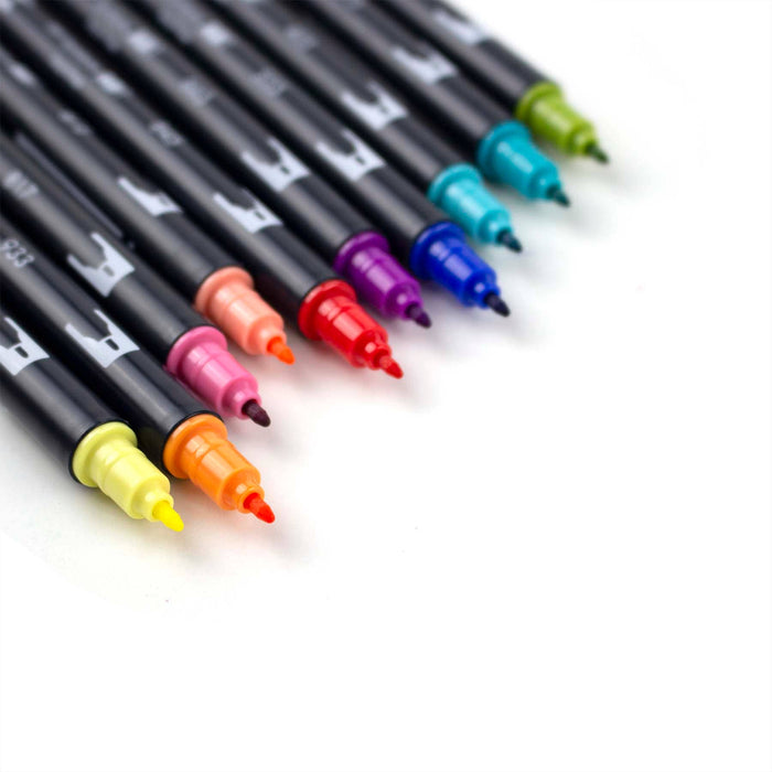 Tombow - Dual Brush Pen Art Markers: Retro Set - 10 Pack