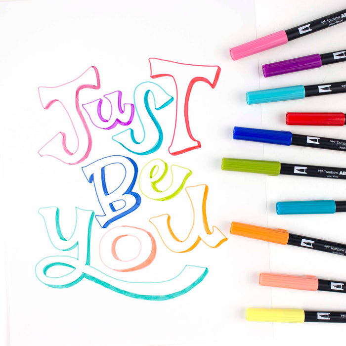 Tombow - Dual Brush Pen Art Markers: Retro Set - 10 Pack