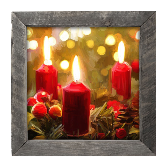 Trio of Christmas Candles
