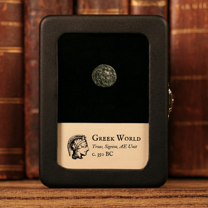Troas, City of Sigeion, AE Unit, Athena (Goddess of Wisdom) - c. 350 BCE - Greek World