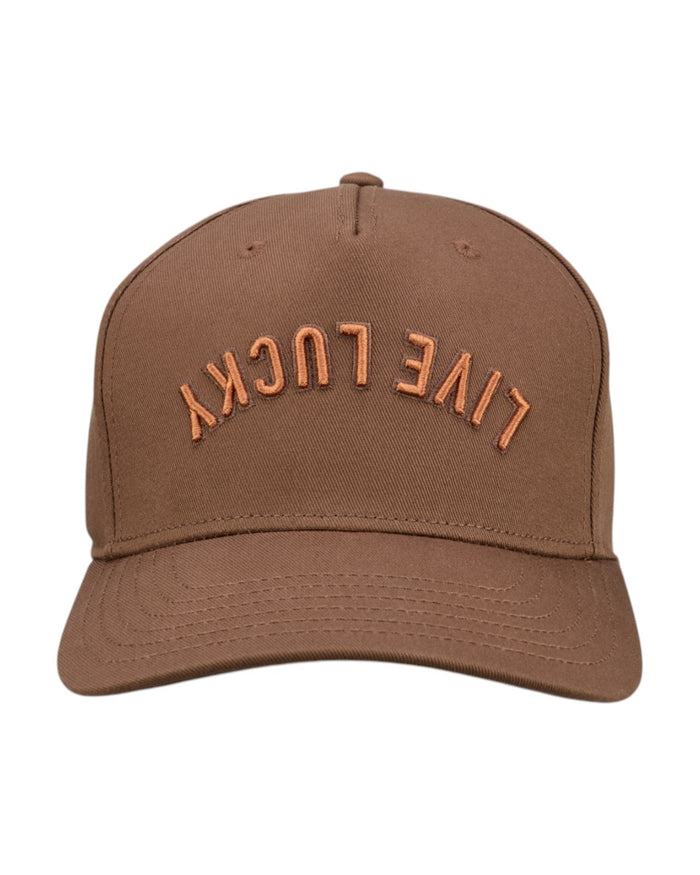 Upside Down Luck 18 Brown Cotton Twill Hat