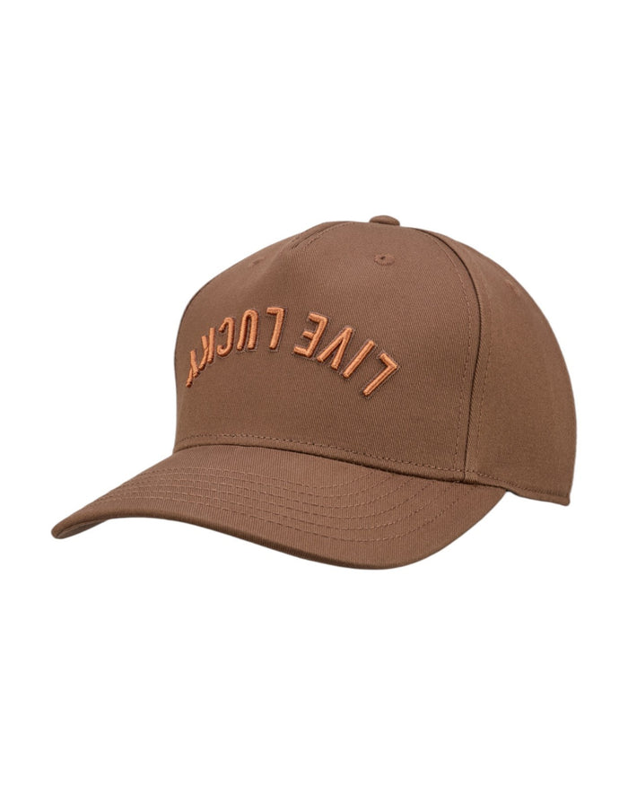 Upside Down Luck 18 Brown Cotton Twill Hat