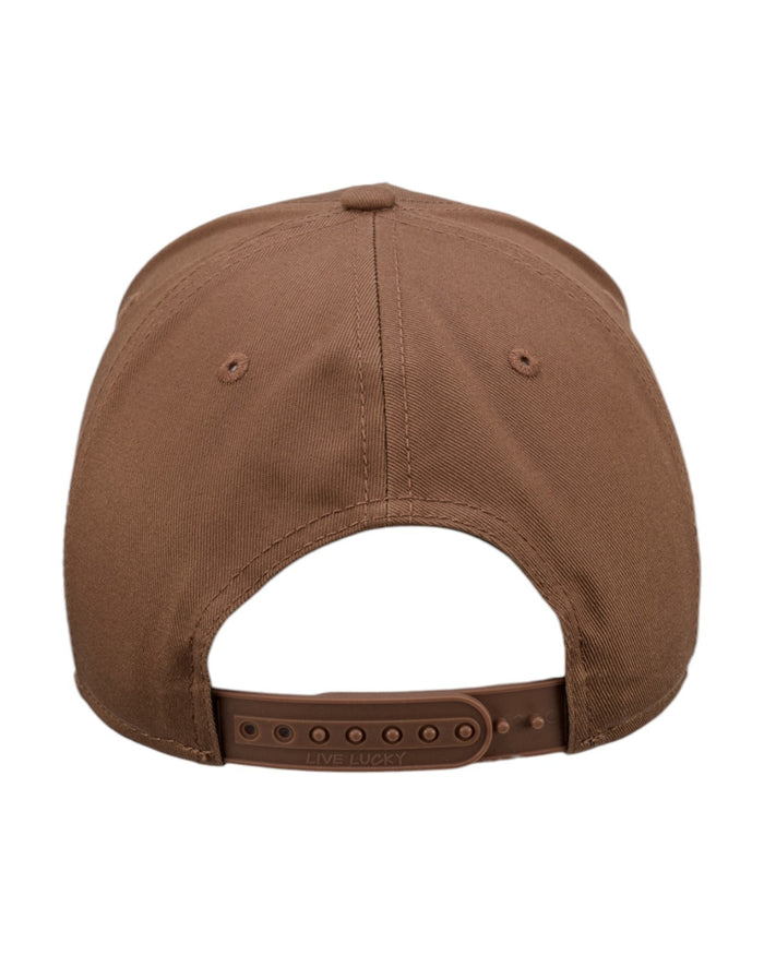 Upside Down Luck 18 Brown Cotton Twill Hat