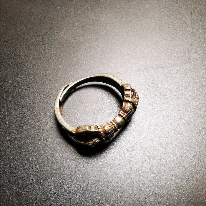 Vajra Ring,Buddhist Protection Jewelry 2.16" - Tibetan Buddhist vajra, view 4