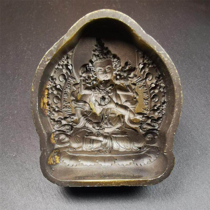 Vajrasattva Tsa Tsa Mold 2.95“ - Tibetan tsa tsa mold, detailed view