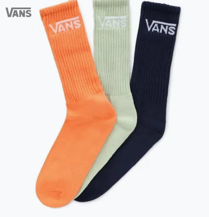 VANS CLASSIC CREW 3 PACK SOCKS
